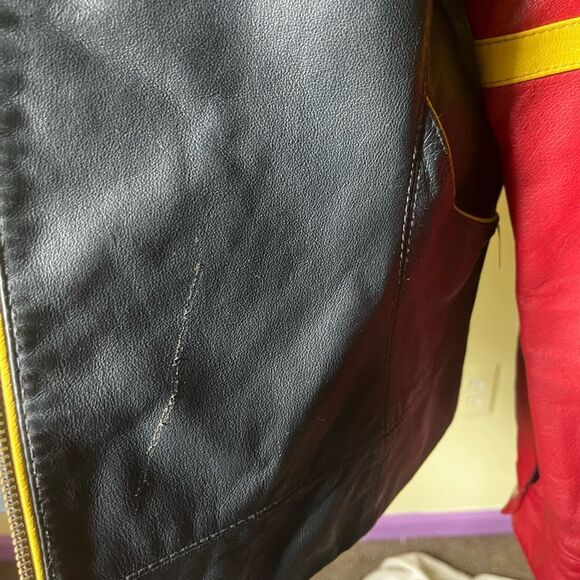 Vintage Wilsons Leather x Chase Authentics Jeff Gordon NASCAR Jacket #24 XL - Picture 4 of 11